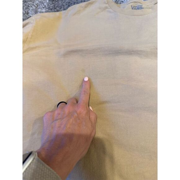 Vans Men's Fatal Floral Long Sleeve T-Shirt Small Beige Graphic Print Size XXL - Picture 7 of 12